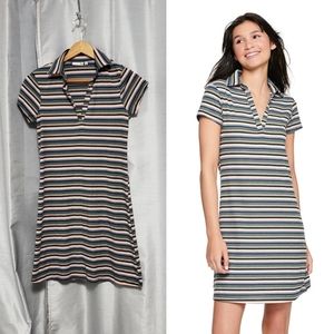 SO • Striped Polo Dress